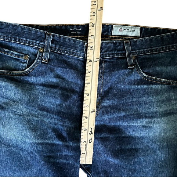 AG-ED Adriano Goldschmied Dark Blue Straight Jeans 36R - Picture 8 of 10
